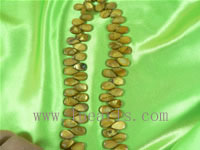 five strands 13*18 golden bronze color shell strands